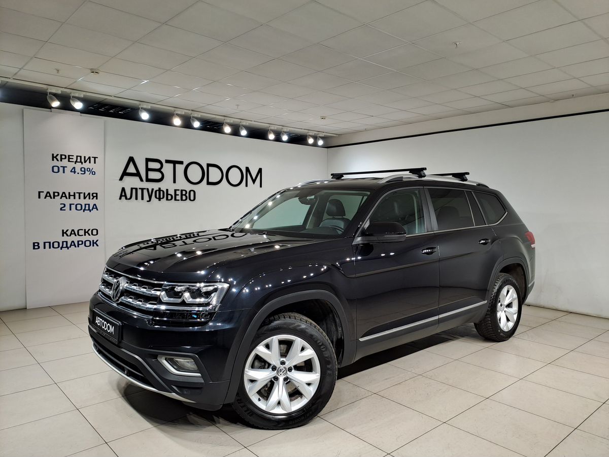 Автомобиль Volkswagen Teramont I поколение 2.0T AT 4WD (220 л.с.) Respect Чёрный 2019 с пробегом 104 377 км