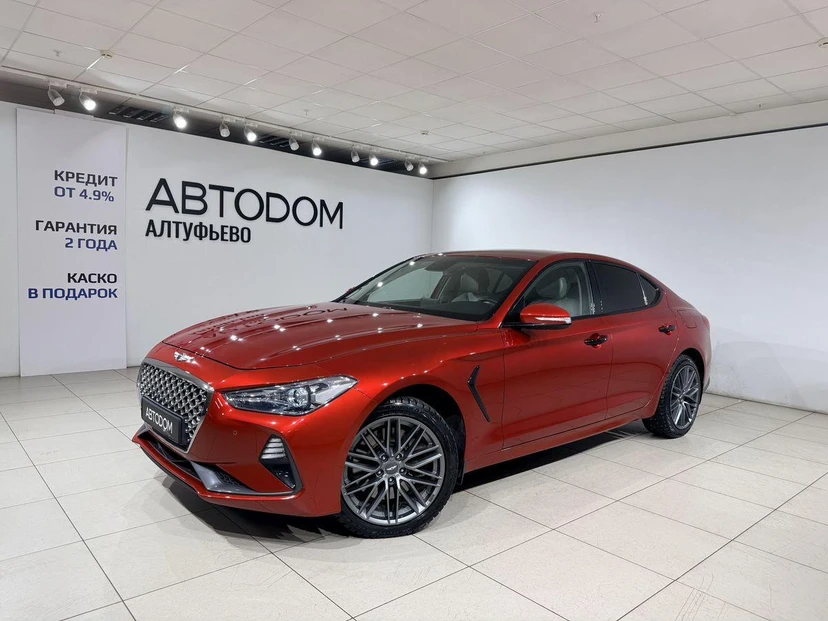 Автомобиль Genesis G70 I поколение 2.0 AT 4WD (197 л.с.) Premier (2018-2020) Красный 2019 с пробегом 96 000 км