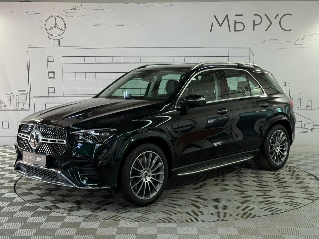 Mercedes-Benz GLE II (V167) [рестайлинг] 450 3.0 AT 4Matic (381 л.с.) Base Зелёный 2025 
