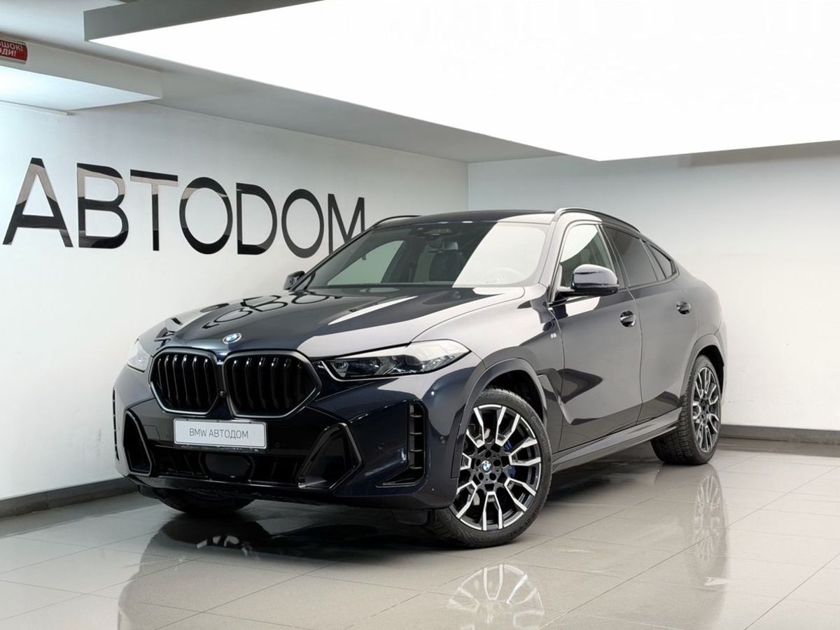 BMW X6 III (G06) [рестайлинг] 3.0d AT 4WD (286 л.с.) M Sport Синий 2024 с пробегом 89 570 км