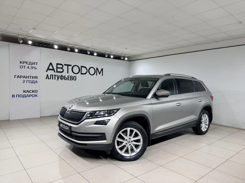 Автомобиль Skoda Kodiaq I поколение 2.0d AMT 4WD (150 л.с.) Style Бежевый 2018 с пробегом 186 235 км
