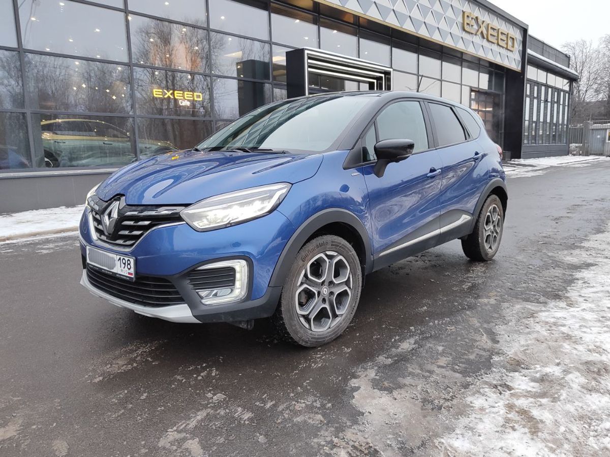Автомобиль Renault Kaptur I [рестайлинг] 1.3 CVT 4WD (150 л.с.) Edition One Синий 2020 с пробегом 47 339 км