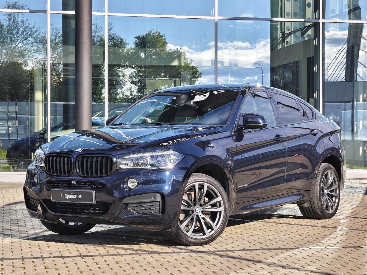 BMW X6 II поколение (F16) 3.0d AT 4WD (313 л.с.) M Sport Чёрный 2018 с пробегом 104 398 км