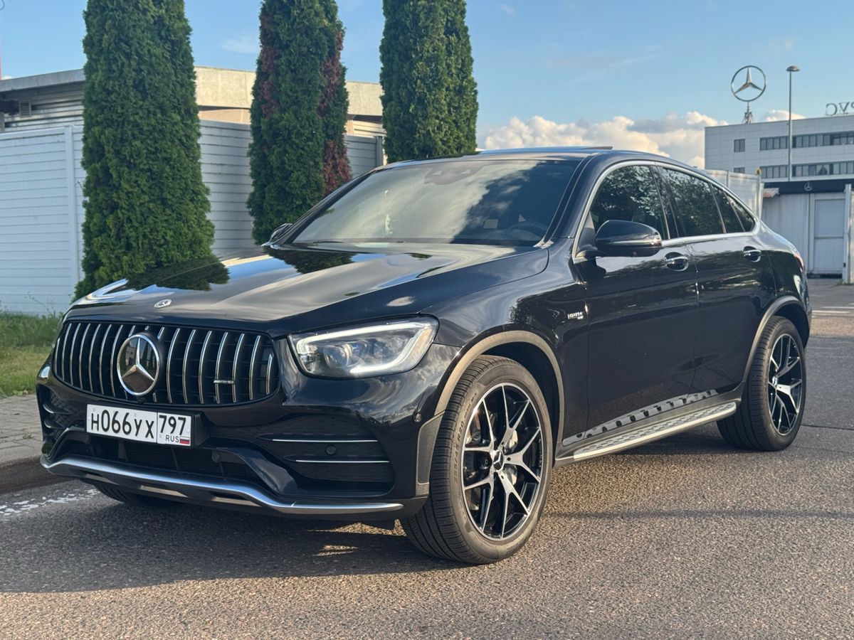 Mercedes-Benz GLC coupe AMG I (C253) [рестайлинг] 43 AMG 3.0 AT 4Matic (390 л.с.) Особая Серия Чёрный 2021 с пробегом 50 371 км