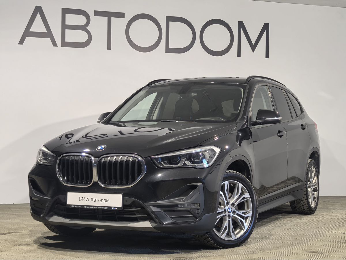 Автомобиль BMW X1 II (F48) [рестайлинг] 2.0d AT 4WD (150 л.с.) Advantage Plus Чёрный 2021 с пробегом 90 919 км