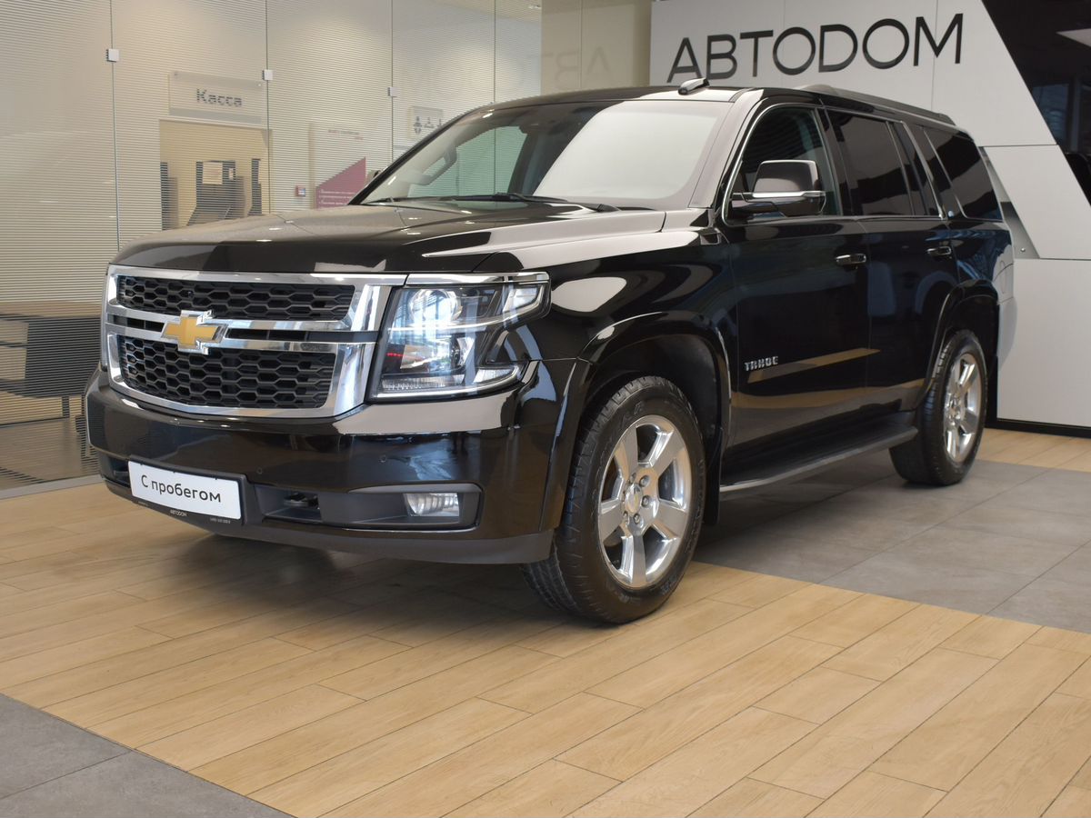 Chevrolet Tahoe IV поколение 6.2 AT 4WD (426 л.с.) LT Чёрный 2018 с пробегом 94 390 км
