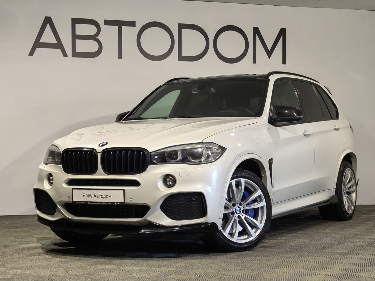 BMW X5 III поколение (F15) 3.0d AT 4WD (249 л.с.) M Sport Белый 2017 с пробегом 92 141 км