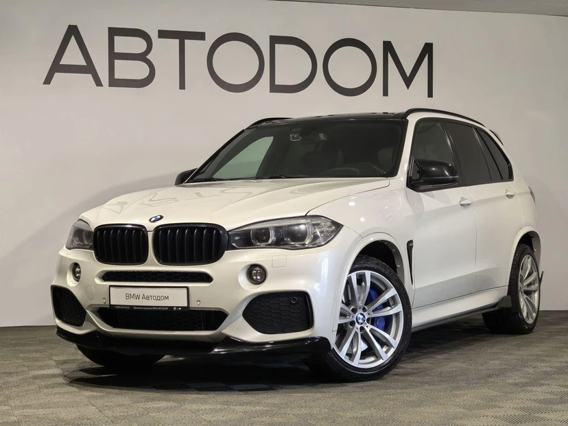 BMW X5 III поколение (F15) 3.0d AT 4WD (249 л.с.) M Sport Белый 2017 с пробегом 92 141 км