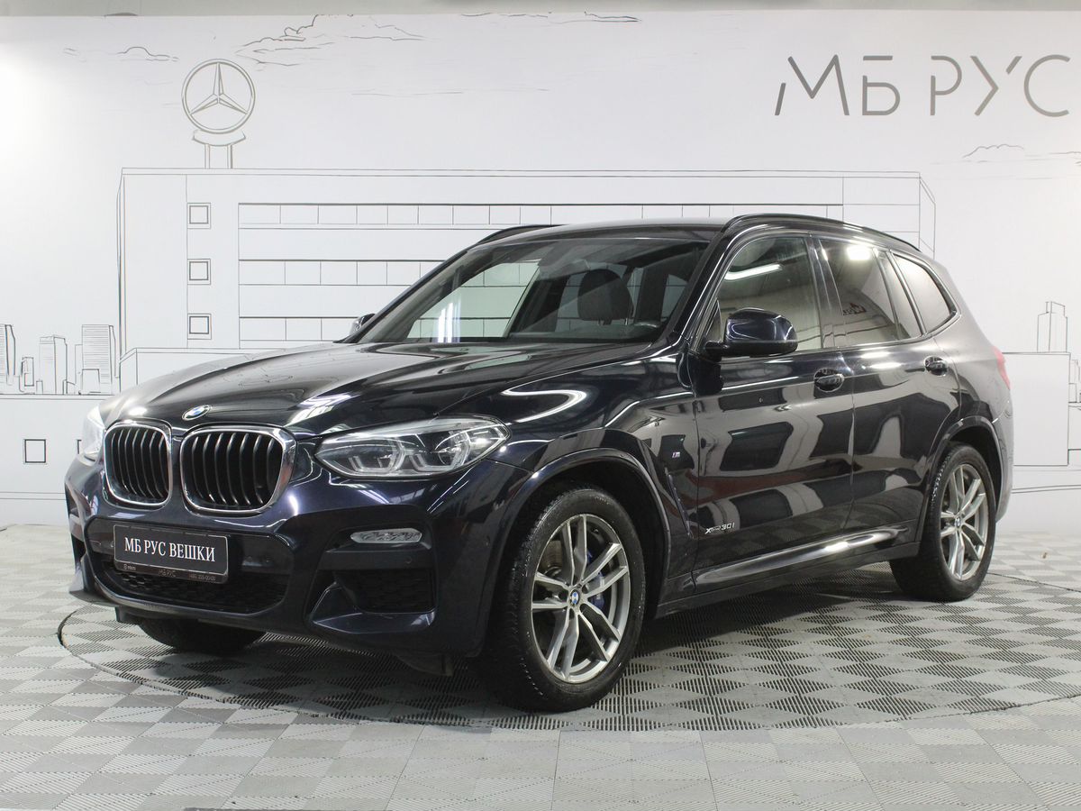 Автомобиль BMW X3 III поколение (G01) 2.0 AT 4WD (249 л.с.) M Sport Чёрный 2017 с пробегом 119 000 км