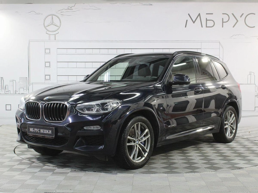 Автомобиль BMW X3 III поколение (G01) 2.0 AT 4WD (249 л.с.) M Sport Чёрный 2017 с пробегом 119 000 км