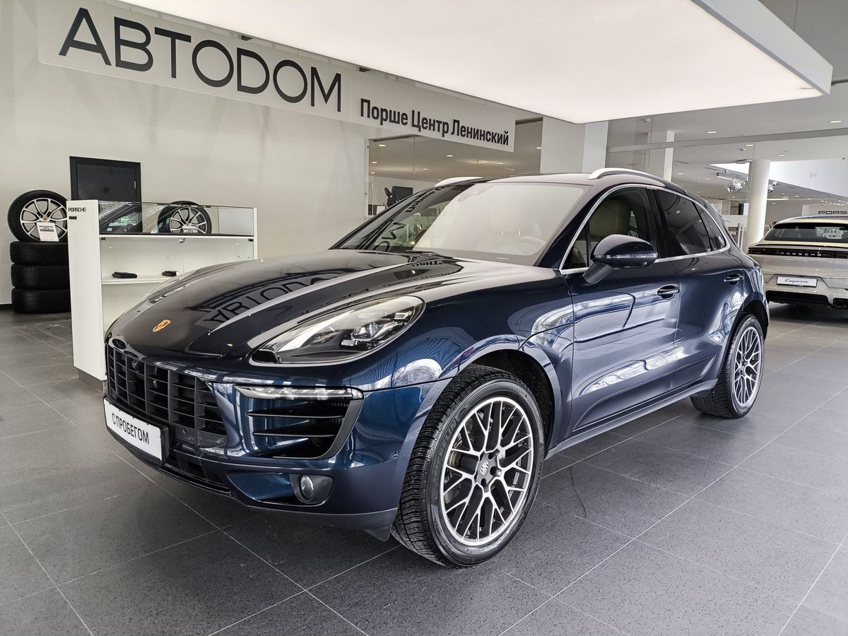 Porsche Macan I поколение S 3.0 AMT 4WD (340 л.с.) S Синий 2016 с пробегом 40 430 км