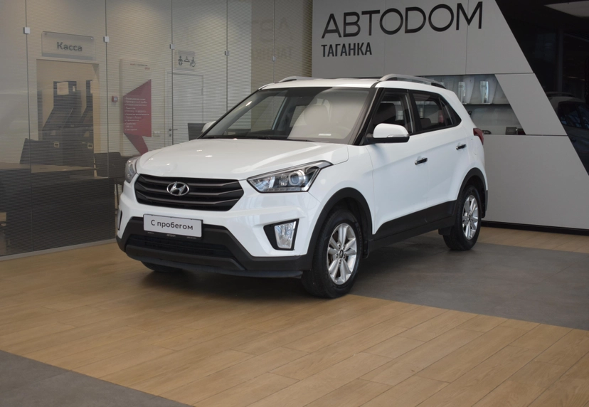 Автомобиль Hyundai Creta I поколение 2.0 AT (150 л.с.) Travel + Advanced Белый 2017 с пробегом 91 150 км