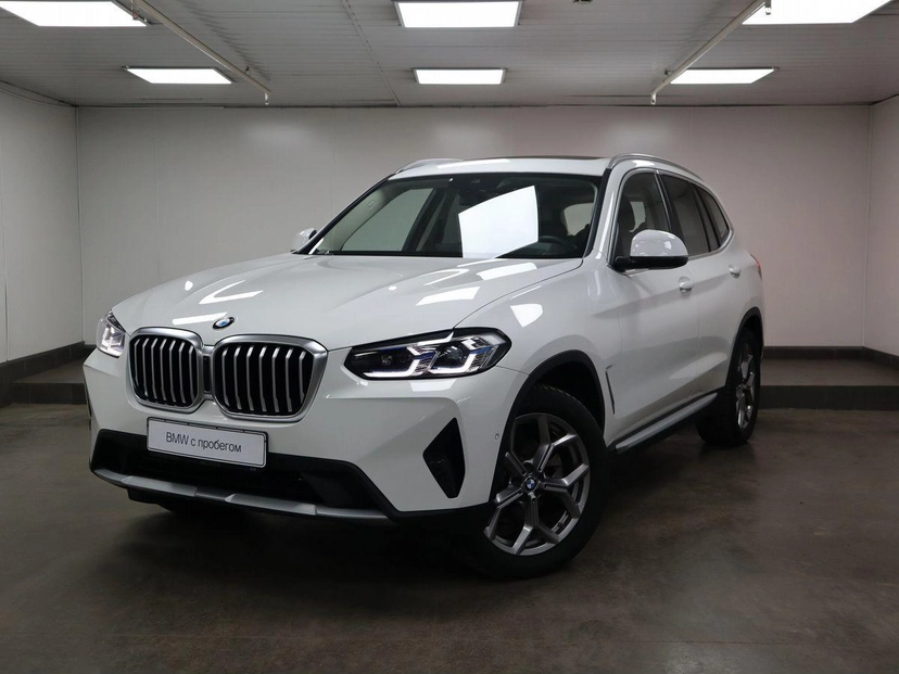 Автомобиль BMW X3 III (G01) [рестайлинг] 2.0d AT 4WD (190 л.с.) Lifestyle Белый 2021 с пробегом 30 480 км