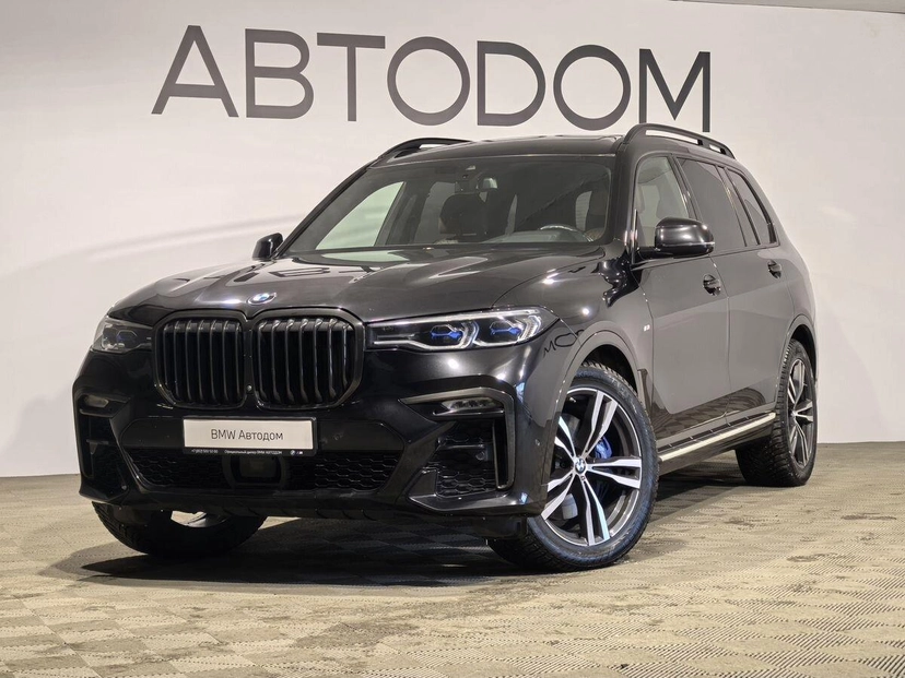 Автомобиль BMW X7 I поколение (G07) 3.0d AT 4WD (340 л.с.) M Sport Pro Чёрный 2021 с пробегом 104 332 км