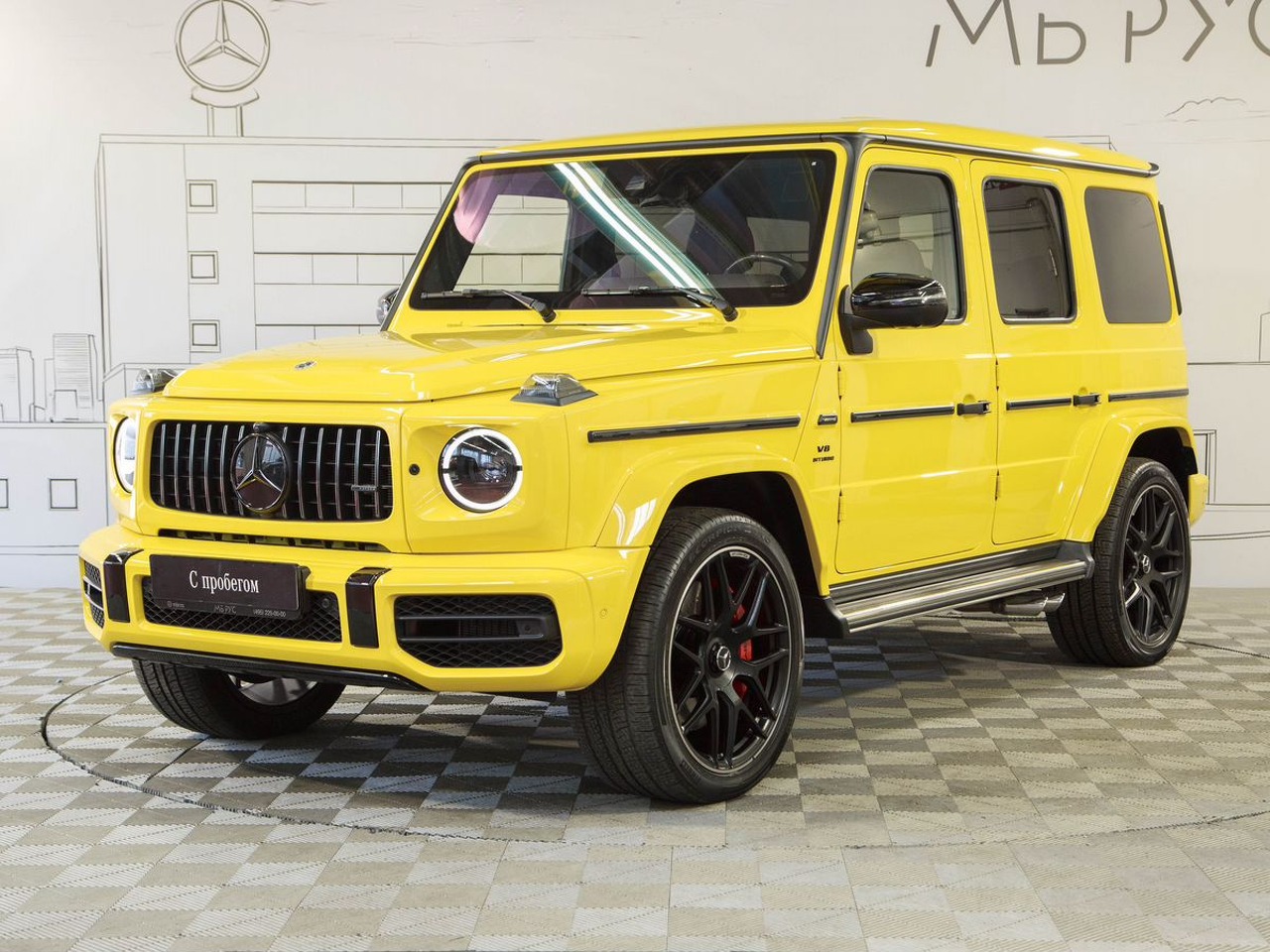 Mercedes-Benz G-Класс AMG II поколение (W463) 63 AMG 4.0 AT 4Matic (585 л.с.) AMG Жёлтый 2024 