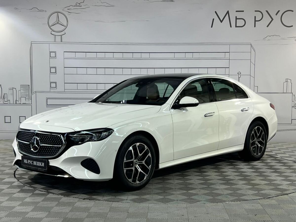 Автомобиль Mercedes-Benz E-Класс VI поколение (W214/S214) 2.0 AT (204 л.с.) Base Белый 2025 с пробегом 101 км