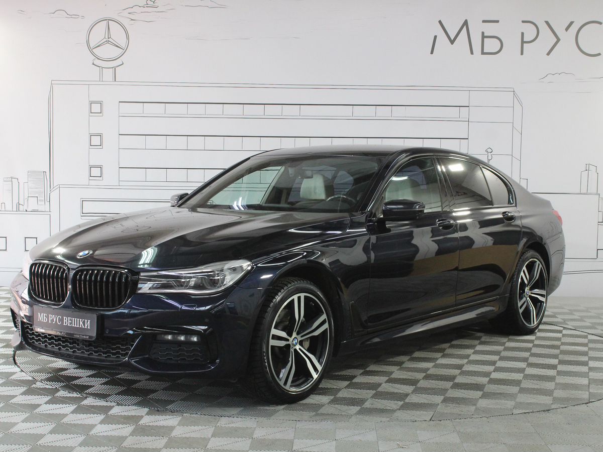 Автомобиль BMW 7 серии VI поколение (G11/G12) 730 3.0d AT 4WD (249 л.с.) M Sport SE Чёрный 2018 с пробегом 97 000 км