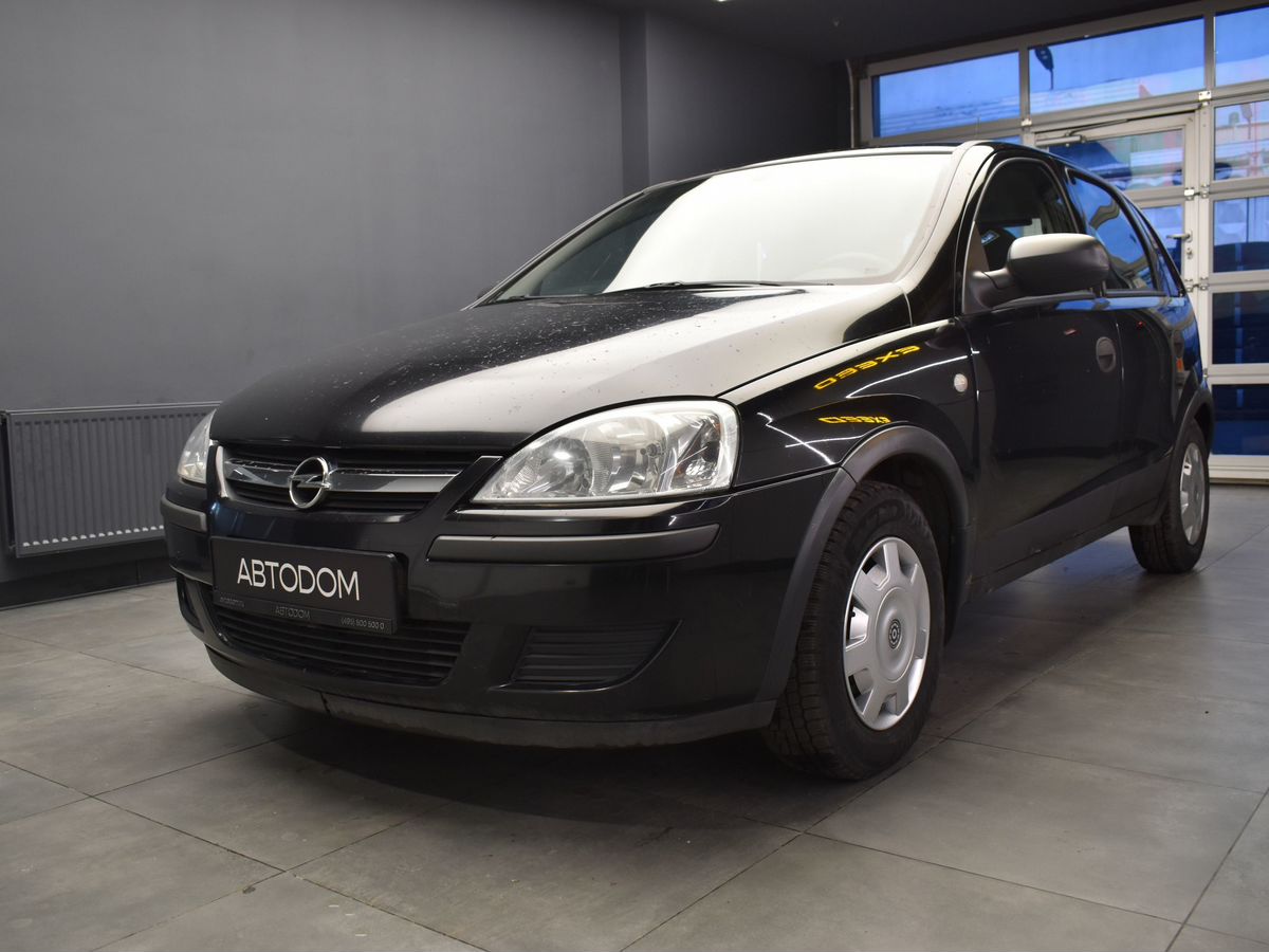 Opel Corsa III (C) [рестайлинг] 1.2 AMT (80 л.с.) Base Чёрный 2004 с пробегом 125 327 км