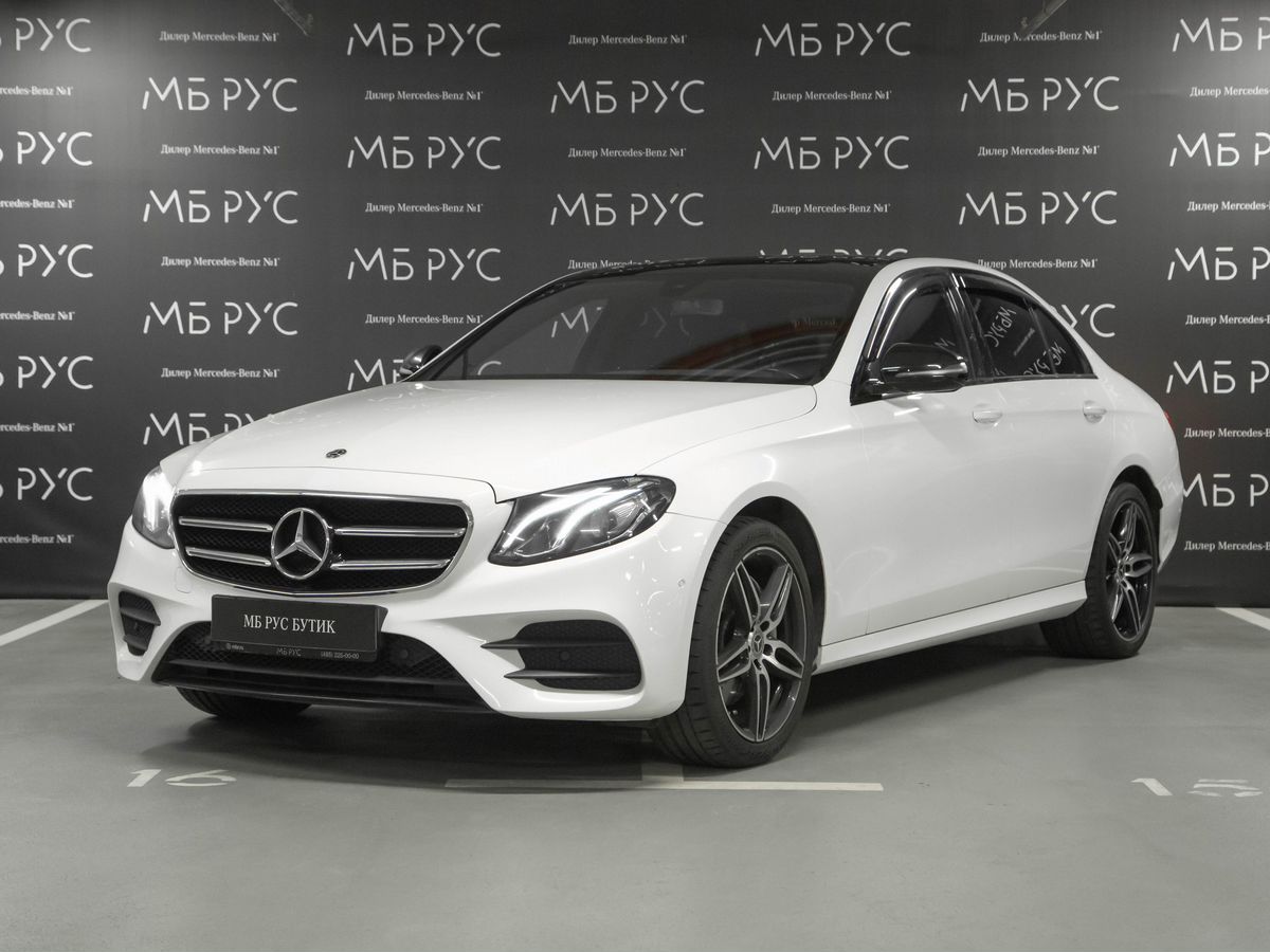 Mercedes-Benz E-Класс V поколение (W213/S213/C238) 200 2.0 AT 4Matic (184 л.с.) Sport Plus Белый 2017 с пробегом 107 002 км