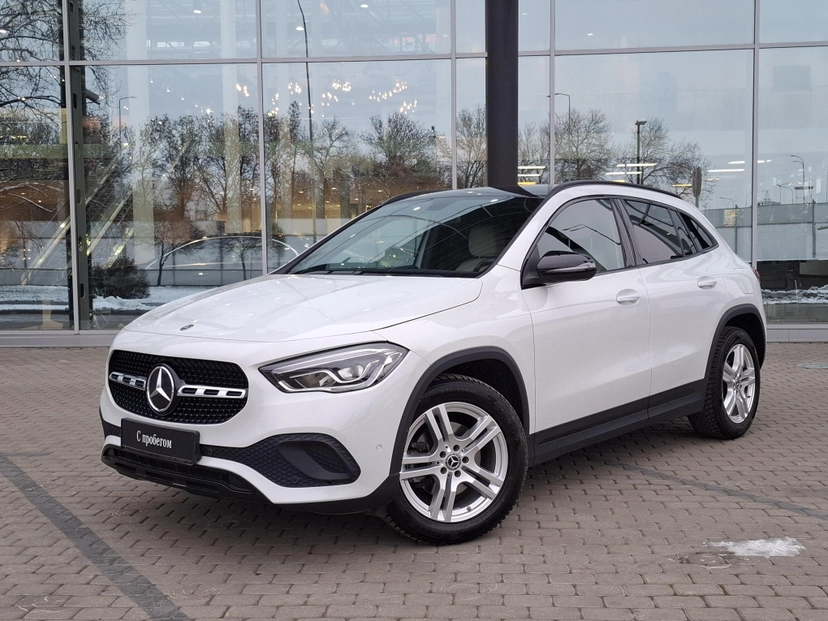 Автомобиль Mercedes-Benz GLA II поколение (H247) 200 1.3 AMT (150 л.с.) Progressive Белый 2020 с пробегом 30 500 км