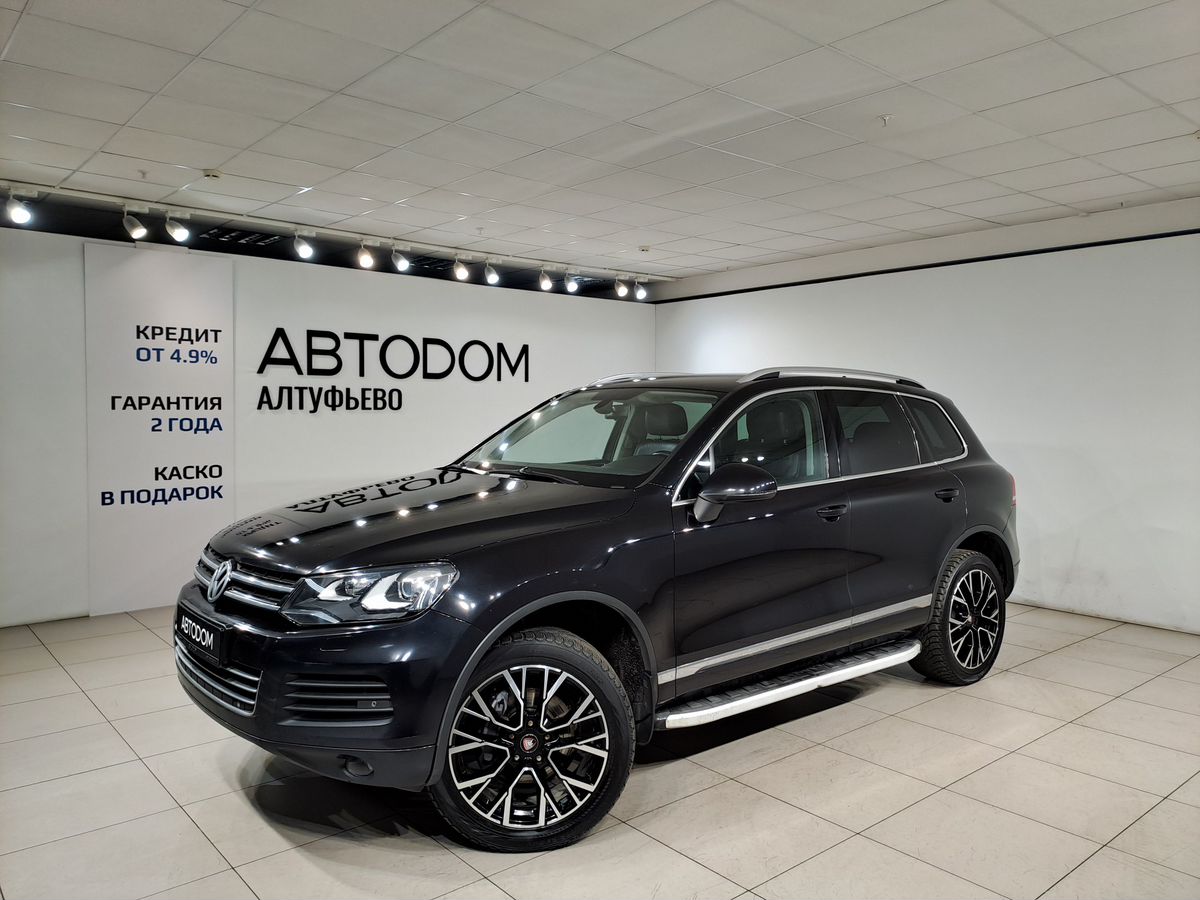 Автомобиль Volkswagen Touareg II поколение 3.6 AT 4WD (249 л.с.) Base Чёрный 2011 с пробегом 305 913 км