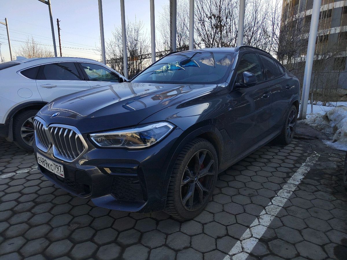 Автомобиль BMW X6 III поколение (G06) 3.0d AT 4WD (249 л.с.) M Sport Plus Серый 2021 с пробегом 50 609 км