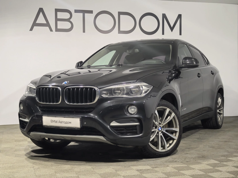 Автомобиль BMW X6 II поколение (F16) 3.0d AT 4WD (249 л.с.) Luxury Чёрный 2016 с пробегом 136 543 км