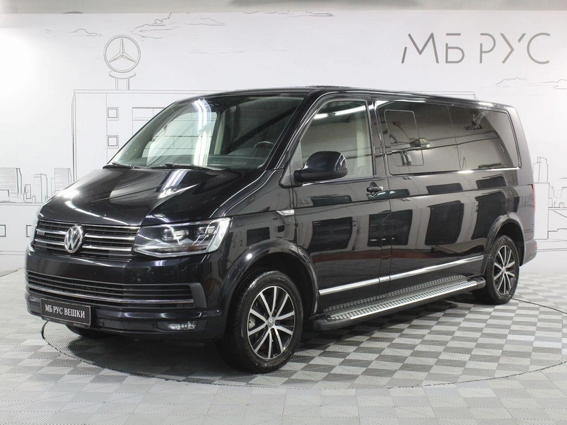 Автомобиль Volkswagen Multivan IV поколение (T6) 2.0d AMT 4WD (180 л.с.) Join Long Чёрный 2016 с пробегом 117 896 км