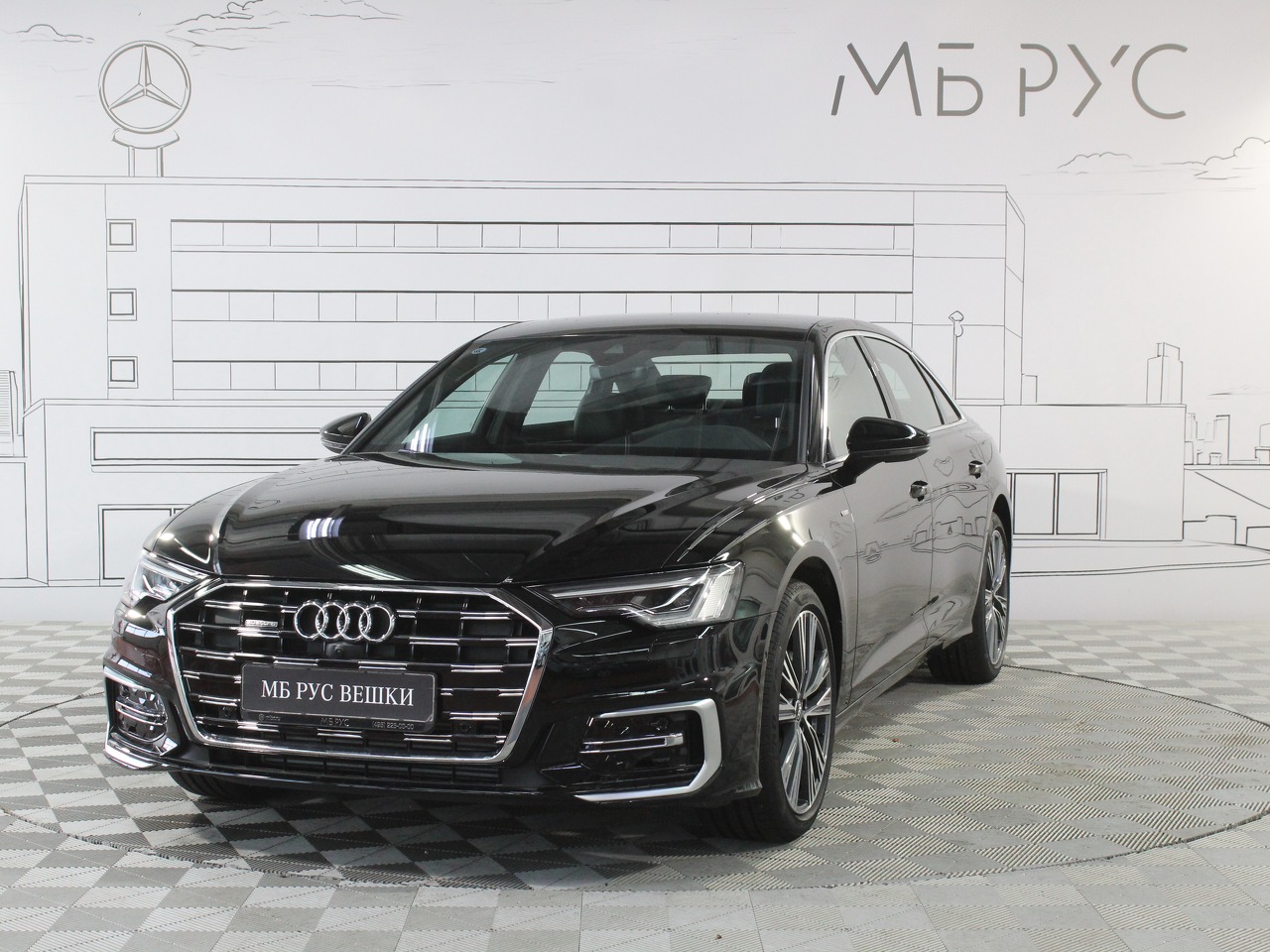 Автомобиль Audi A6 VI поколение (C9) 2.0 AMT 4WD (204 л.с.) Base Чёрный 2025 