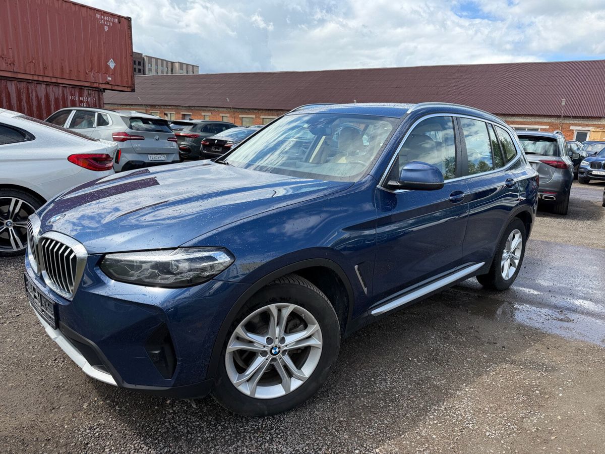 BMW X3 III (G01) [рестайлинг] 2.0d AT 4WD (190 л.с.) Lifestyle Синий 2021 с пробегом 60 632 км