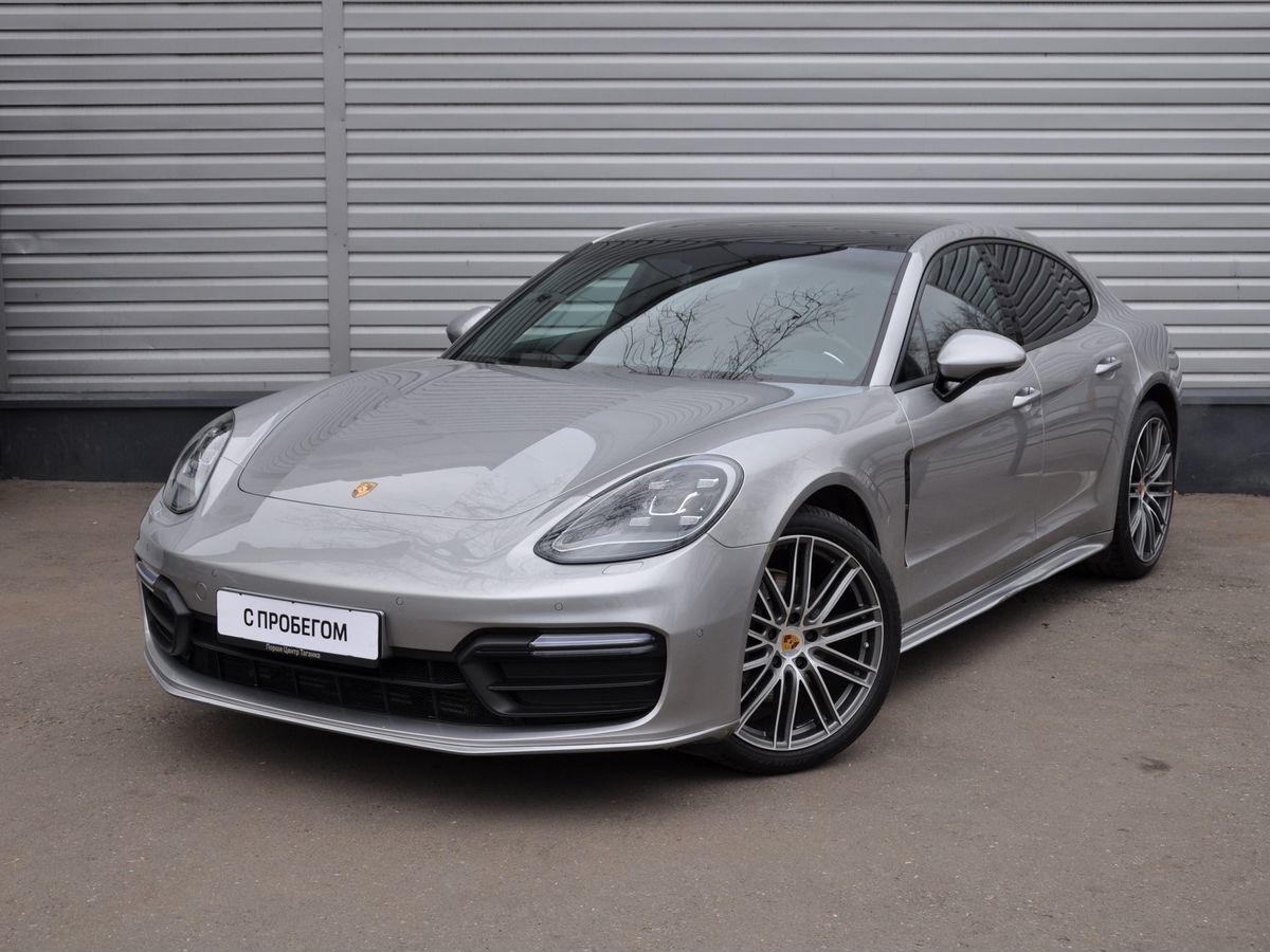 Автомобиль Porsche Panamera II поколение 4 3.0 AMT 4WD (330 л.с.) Base Серебристый 2017 с пробегом 46807 км