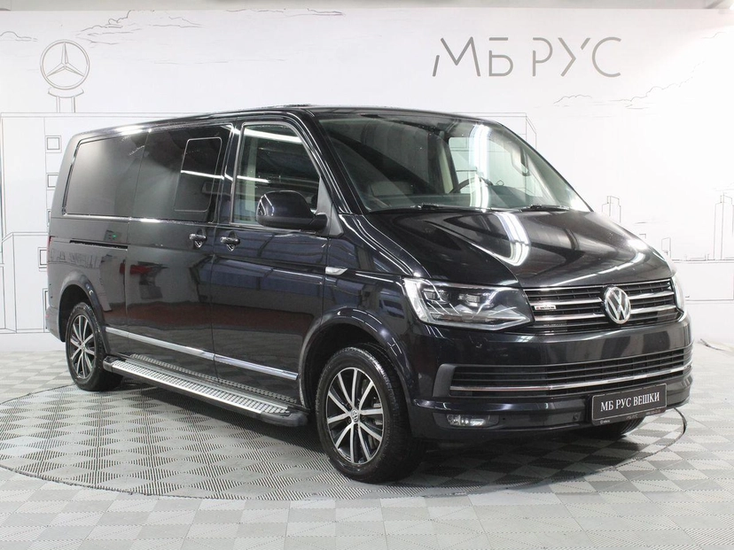 Автомобиль Volkswagen Multivan IV поколение (T6) 2.0d AMT 4WD (180 л.с.) Join Long Чёрный 2016 с пробегом 117 896 км