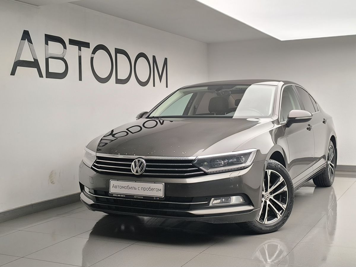 Автомобиль Volkswagen Passat VIII поколение (B8) 1.4 AMT (150 л.с.) Business Коричневый 2017 с пробегом 134 131 км