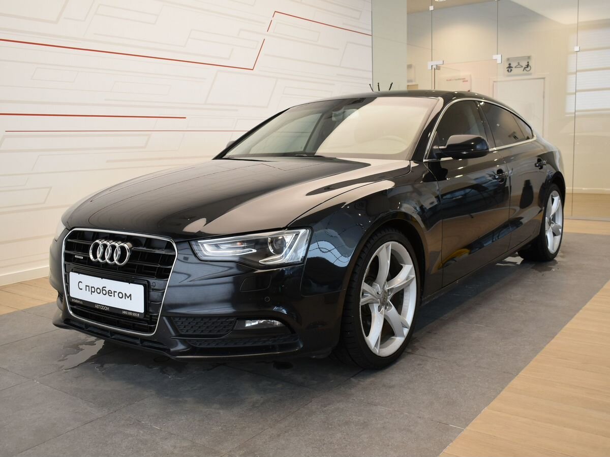 Автомобиль Audi A5 I (8T) [рестайлинг] 2.0 AMT 4WD (211 л.с.) Base Чёрный 2012 с пробегом 130 000 км
