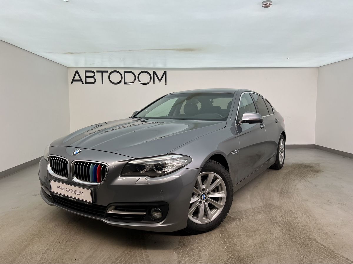 Автомобиль BMW 5 серии VI (F07/F10/F11) [рестайлинг] 520 2.0 AT (184 л.с.) Base Серый 2014 с пробегом 115 357 км