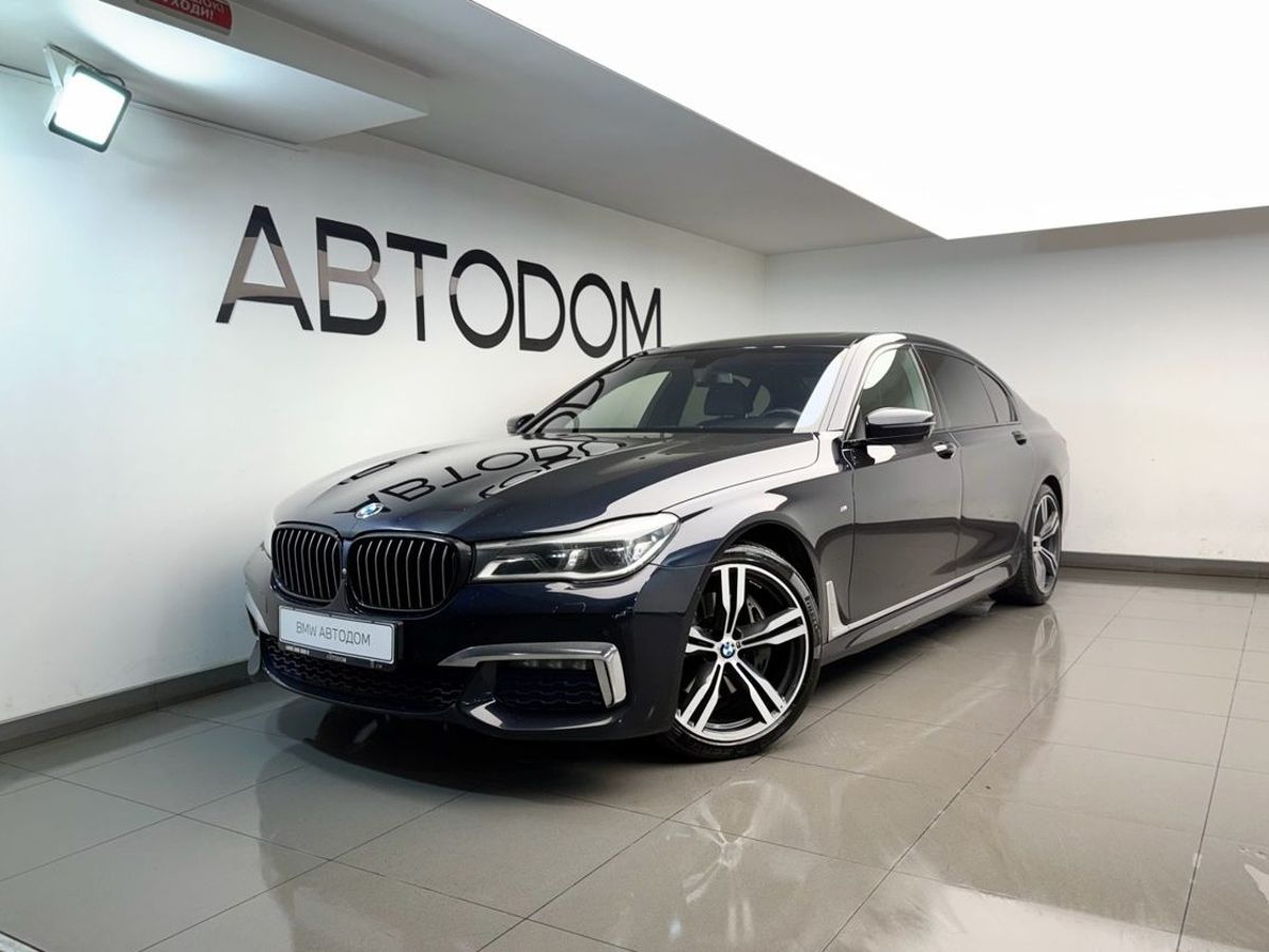 BMW 7 серии VI поколение (G11/G12) 740L 3.0 AT 4WD (326 л.с.) Luxury Чёрный 2017 с пробегом 213 608 км
