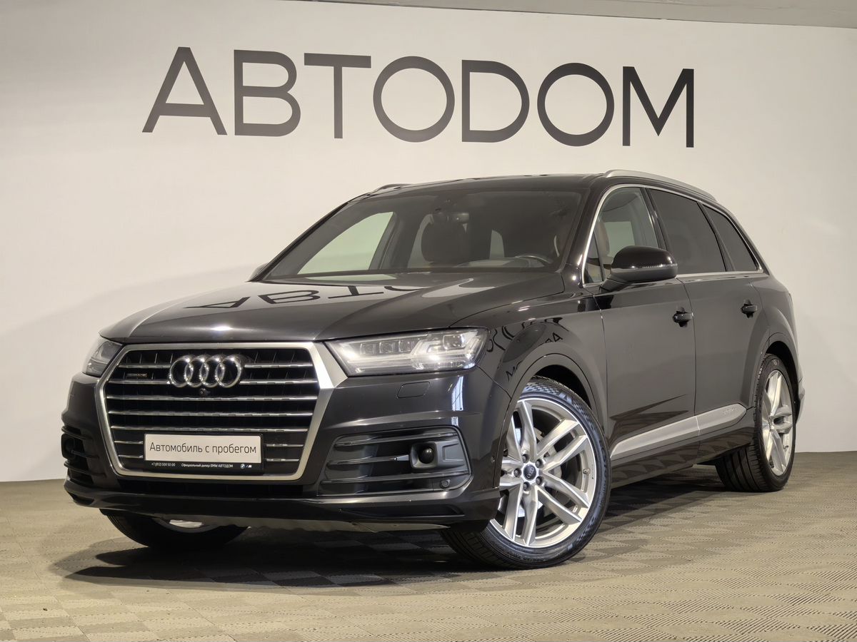 Audi Q7 II поколение (4M) 3.0d AT 4WD (249 л.с.) Advance Чёрный 2016 с пробегом 94 550 км