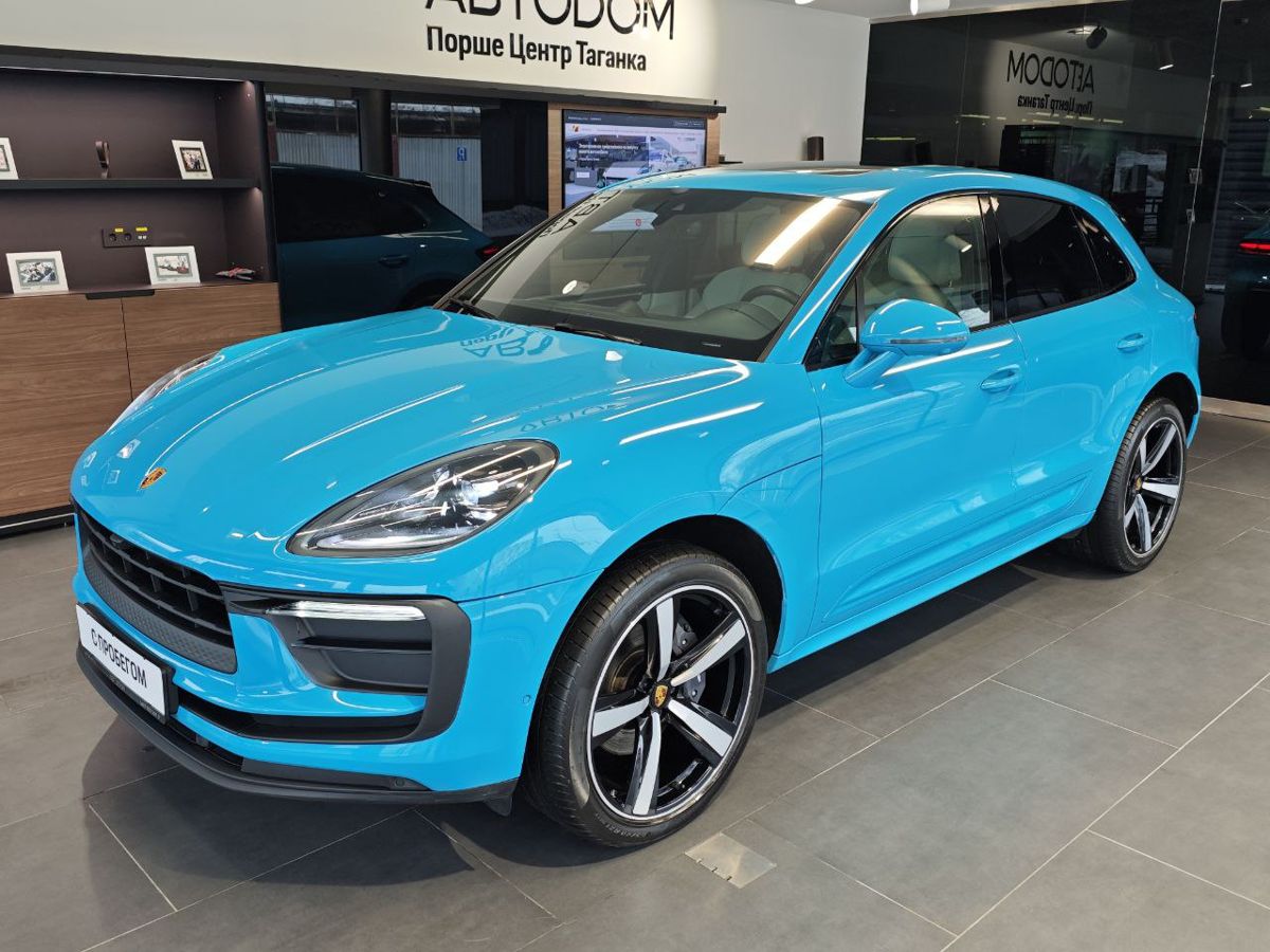 Автомобиль Porsche Macan I [2-й рестайлинг] 2.0 AMT 4WD (265 л.с.) Base Голубой 2021 с пробегом 46 876 км