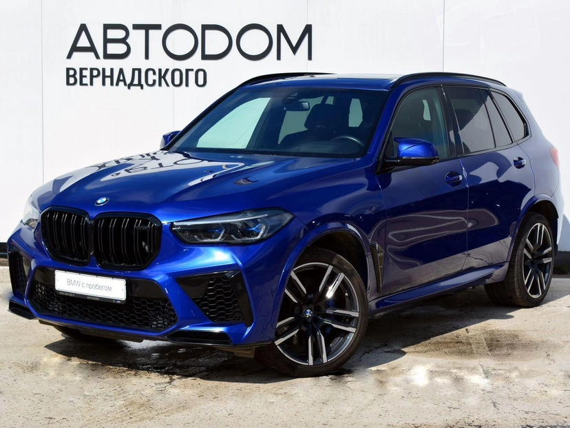 Автомобиль BMW X5 M III поколение (F95) 4.4 AT 4WD (625 л.с.) M Special Синий 2021 с пробегом 52 174 км