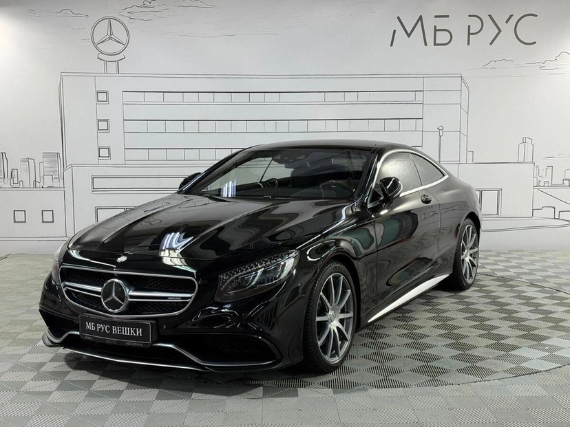 Автомобиль Mercedes-Benz S-Класс AMG III поколение (W222/C217) 63 AMG 5.5 AT 4Matic (585 л.с.) Base Чёрный 2016 с пробегом 134 370 км