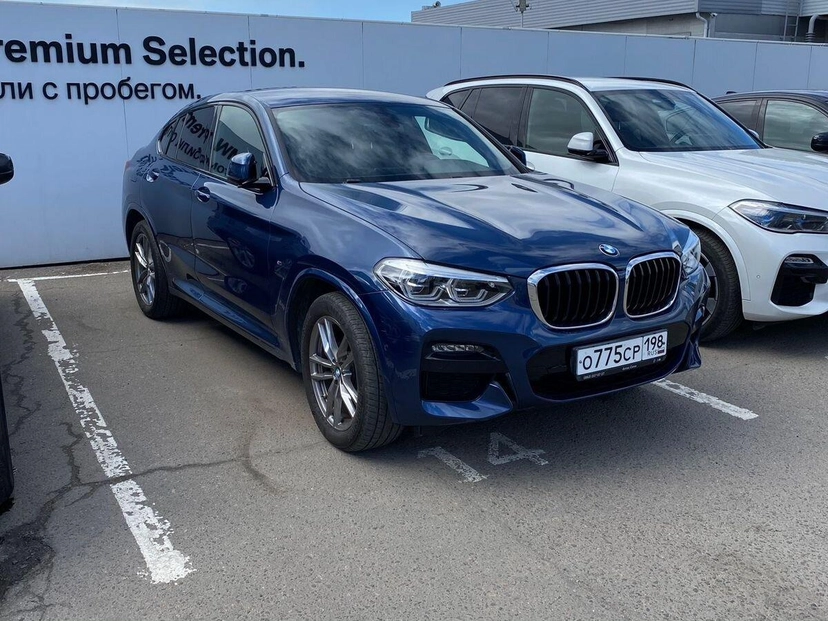 Автомобиль BMW X4 II поколение (G02) 2.0d AT 4WD (190 л.с.) M Sport Синий 2020 с пробегом 45 031 км