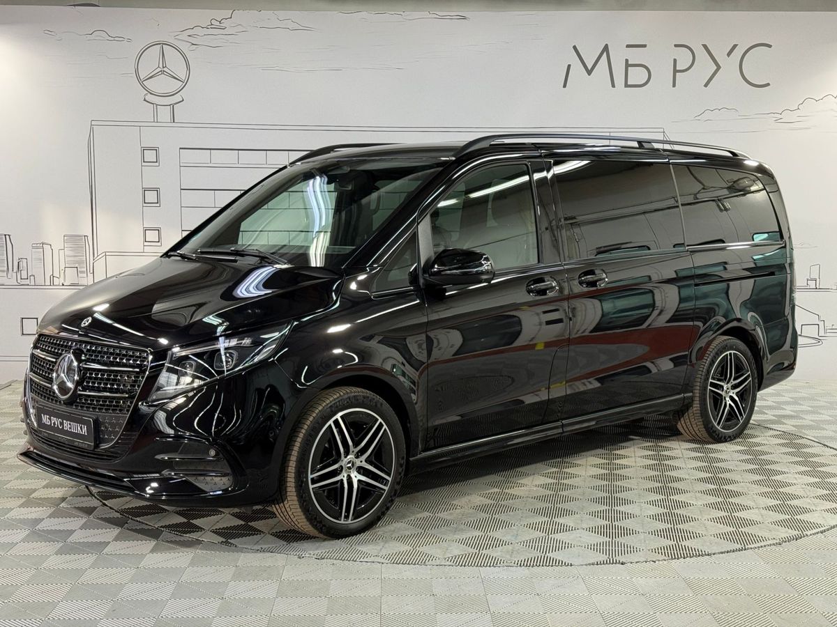 Автомобиль Mercedes-Benz V-Класс II (W447) [2-й рестайлинг] 2.0d AT 4Matic (237 л.с.) Style AMG Line Чёрный 2025 с пробегом 6 714 км