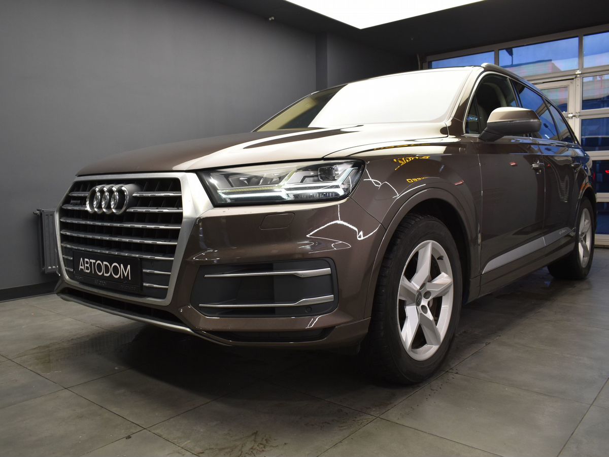 Автомобиль Audi Q7 II поколение (4M) 3.0d AT 4WD (249 л.с.) Business Коричневый 2015 с пробегом 191 000 км