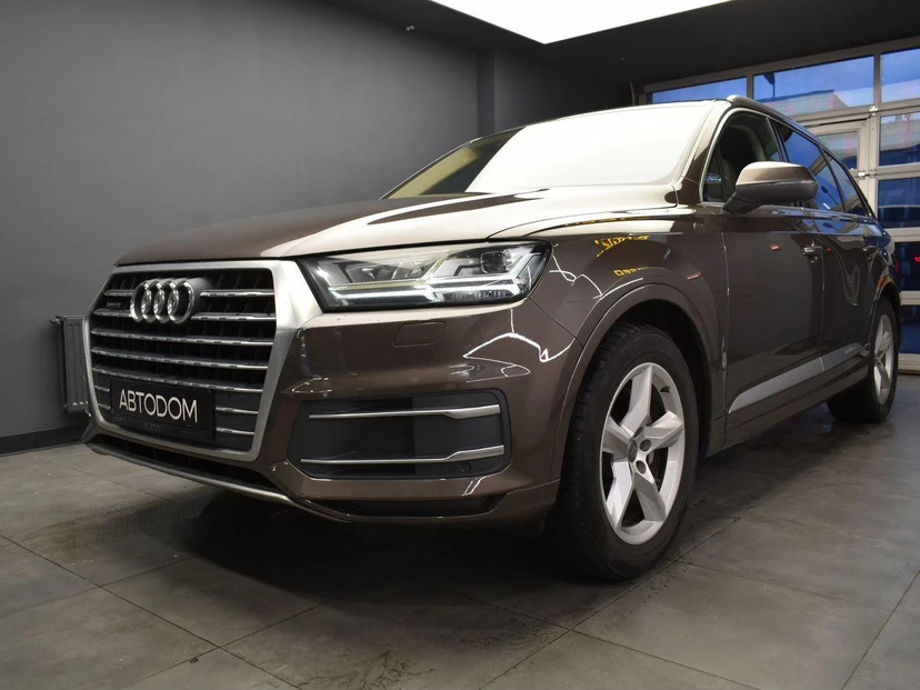Автомобиль Audi Q7 II поколение (4M) 3.0d AT 4WD (249 л.с.) Business Коричневый 2015 с пробегом 191 000 км