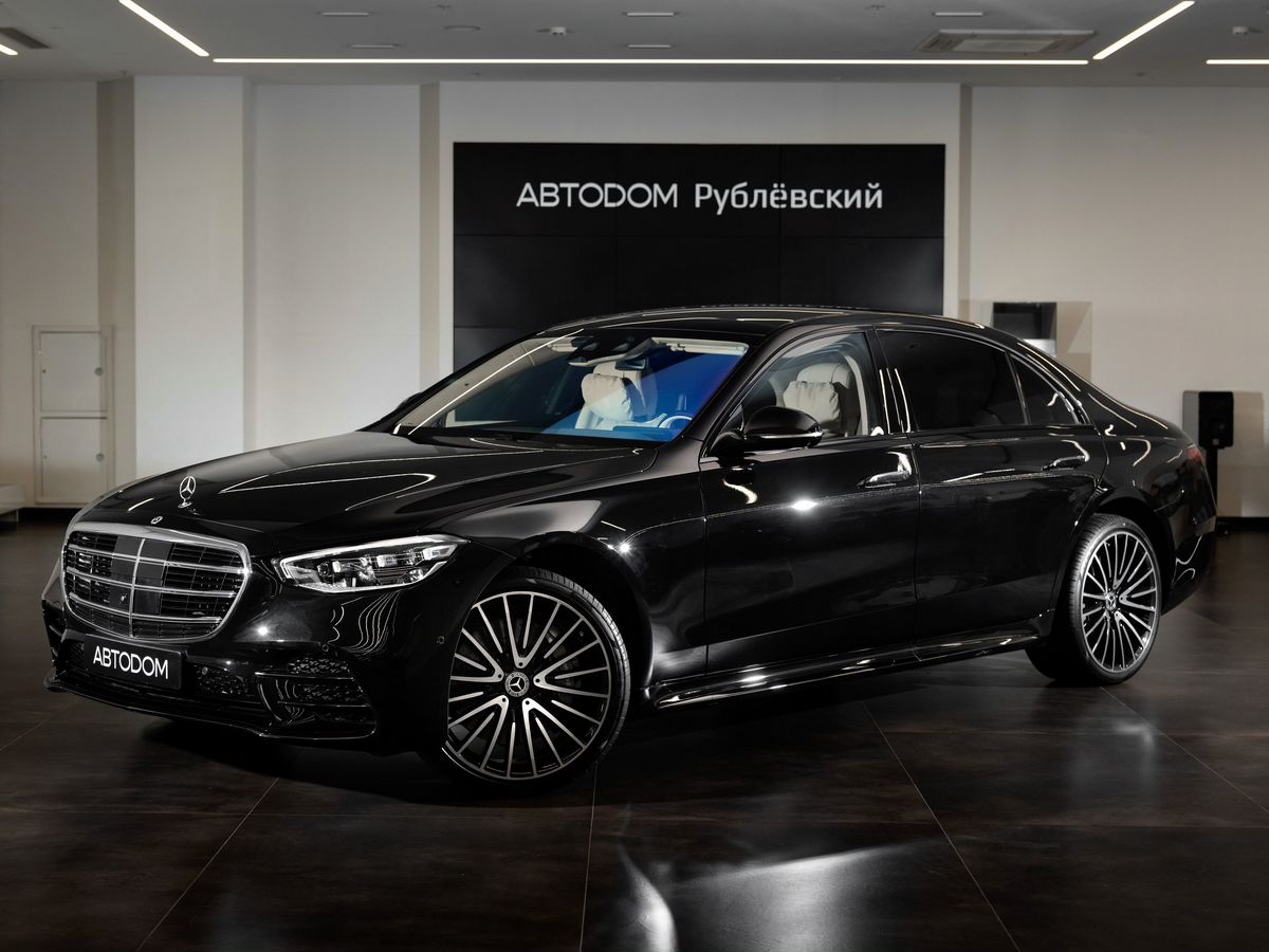 Автомобиль Mercedes-Benz S-Класс VII поколение (W223) 580 4.0 AT 4Matic (503 л.с.) Base Чёрный 2024 с пробегом 16 км