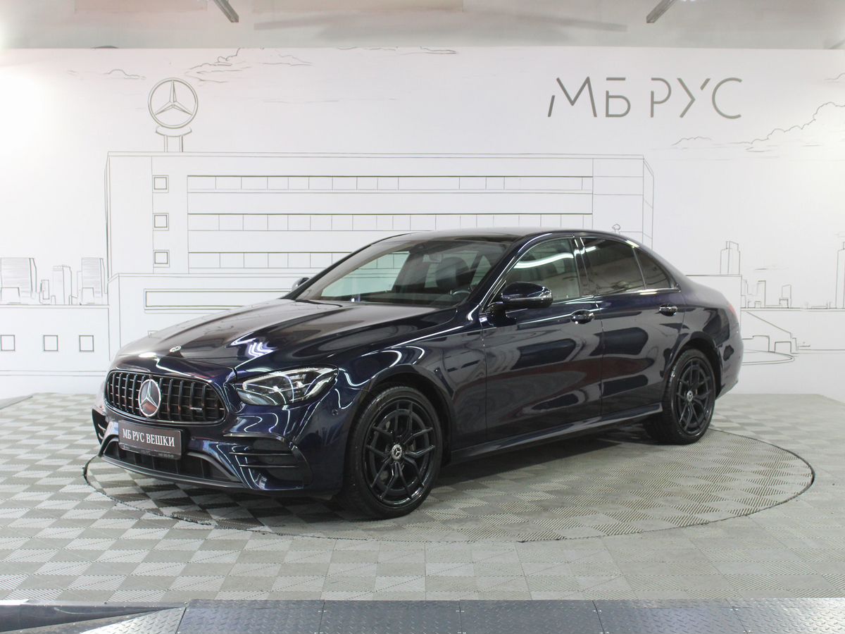 Mercedes-Benz E-Класс V (W213/S213/C238) [рестайлинг] 200 2.0 AT 4Matic (197 л.с.) Sport Plus Синий 2021 с пробегом 65 575 км