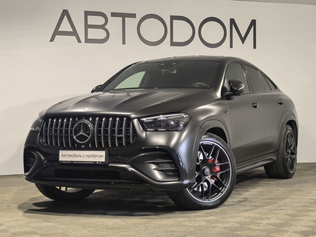 Mercedes-Benz GLE coupe AMG II (C167) [рестайлинг] 53 AMG 3.0 AT 4Matic (435 л.с.) Base Чёрный 2023 с пробегом 62 409 км