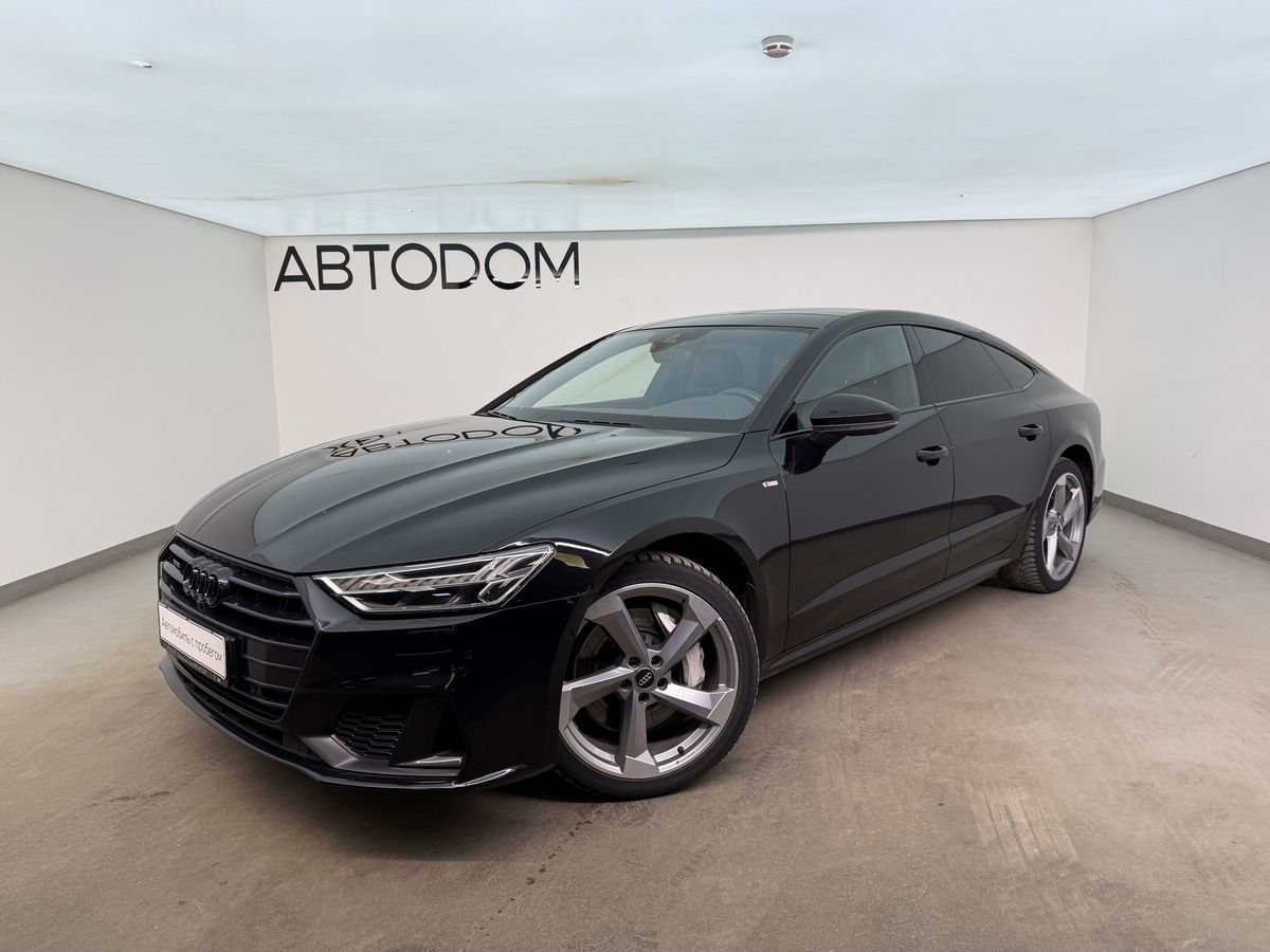 Audi A7 II поколение (4K) 3.0 AMT 4WD (340 л.с.) Sport Чёрный 2018 с пробегом 98 509 км