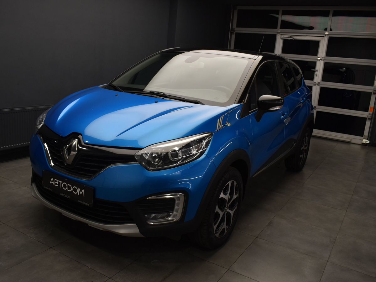 Renault Kaptur I поколение 1.6 CVT (114 л.с.) Drive Голубой 2018 с пробегом 127 000 км