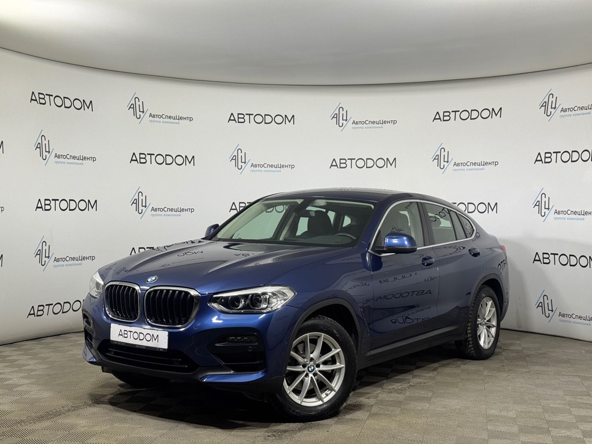 Автомобиль BMW X4 II поколение (G02) 2.0 AT 4WD (184 л.с.) Lifestyle Синий 2020 с пробегом 31 999 км